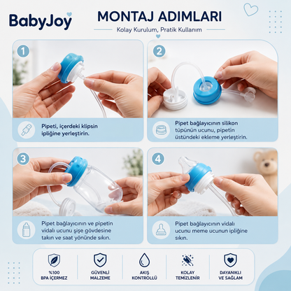 BabyJoy™ Akıllı Biberon Seti (PP)