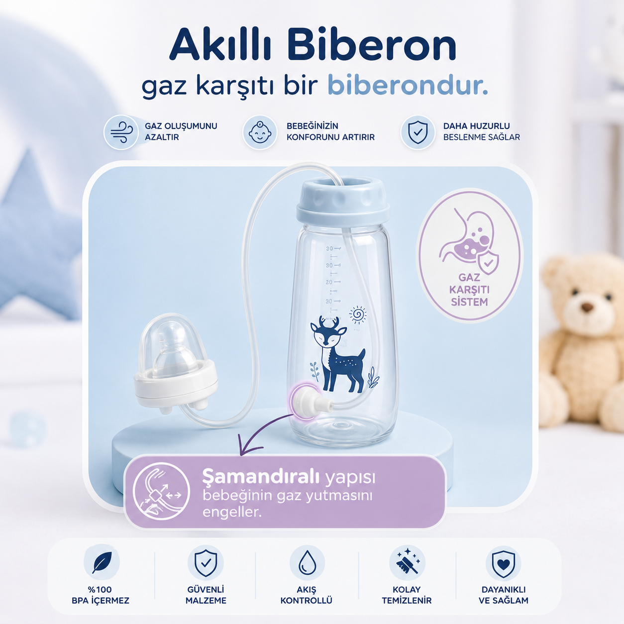 BabyJoy™ Akıllı Biberon Seti (PP)