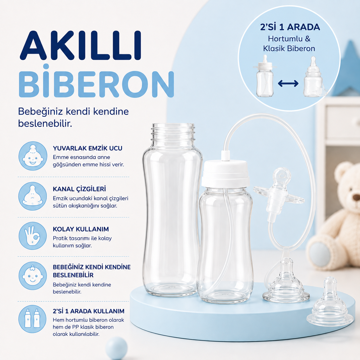 BabyJoy™ Akıllı Biberon Seti (PP)